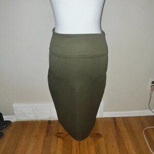 Hybrid & Company Dark Green Pencil Skirt